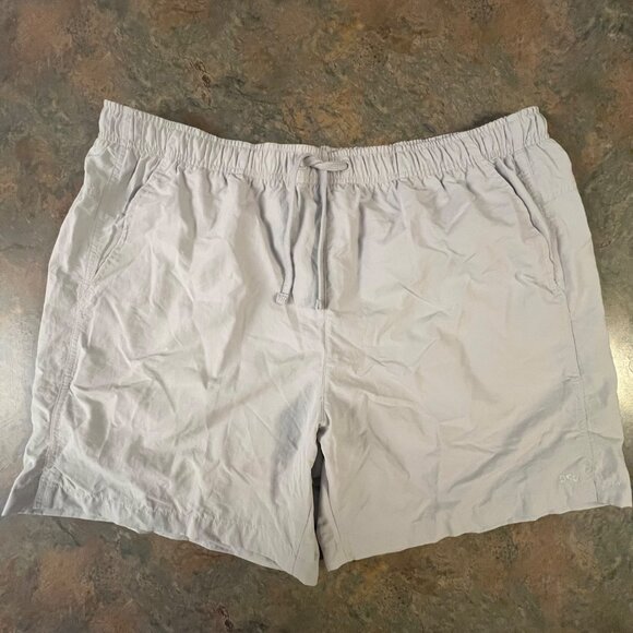 DSG Mens XL Gray Swim Trunks 100% Nylon With Polyester Lining Elastic Waistband - Picture 1 of 9